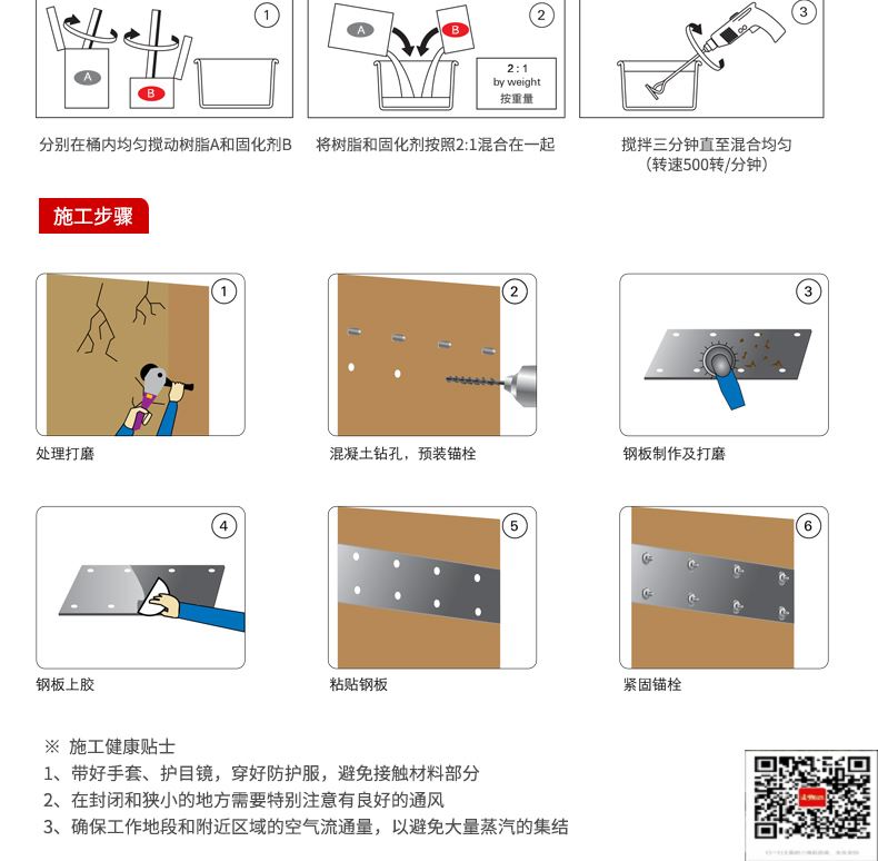 包钢凤凰粘钢加固施工过程